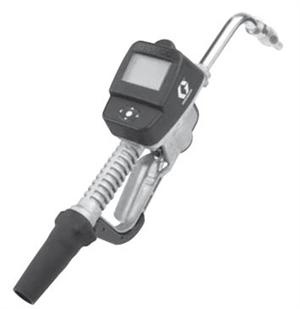 Graco 25M406 SDM8 Series Electronic Manual Oil Meter - Flexible Extension - 1/2 in. (13 mm) Inlet