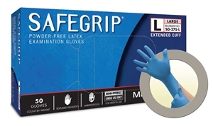 Micro Flex SG375XL SafeGrip® Powder Free Latex Gloves - X Large - 2 PACK -50/Box